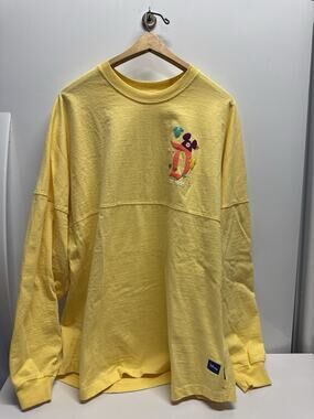 Disney Walt Disney World Spirit Jersey Shirt Unisex XL Yellow Donald Goofy